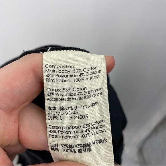 3 for $15 3.1 Phillip Lim Cotton Stretch Mid Rise Straight Ankle Cropped Trouser - Picture 6 of 7